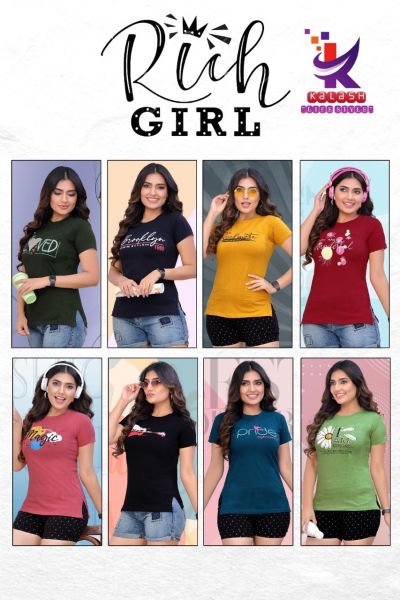 Kalash Rich Girl Daily Wear Wholesale Ladies Top
